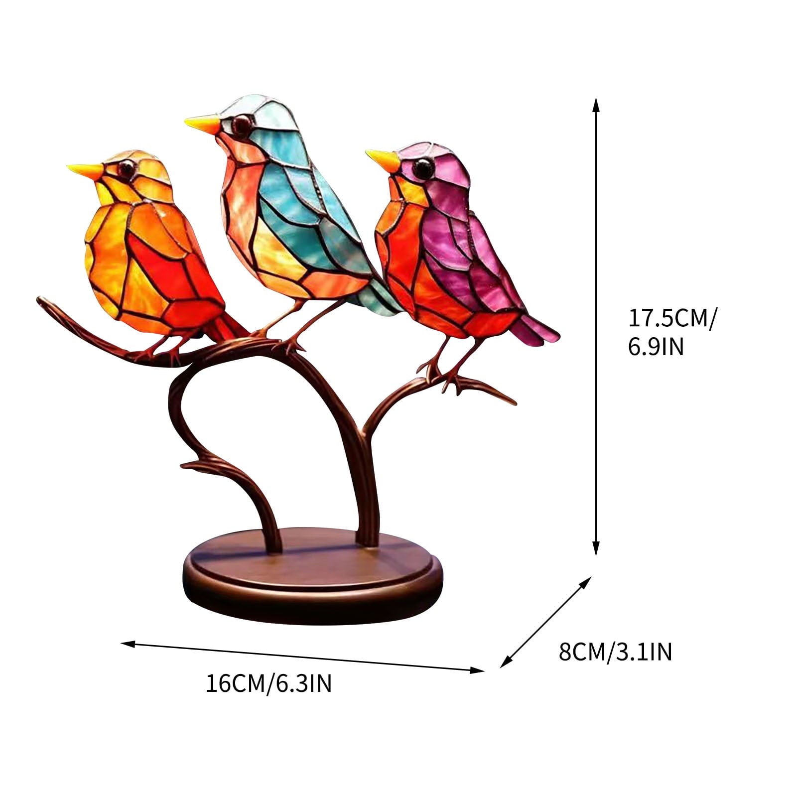BadyminCSL Household Items on Clearance under $10 Colorful Bird Decorations, Home Decoration Decorations, Flower Bird Pendants, Bird Group Decorations