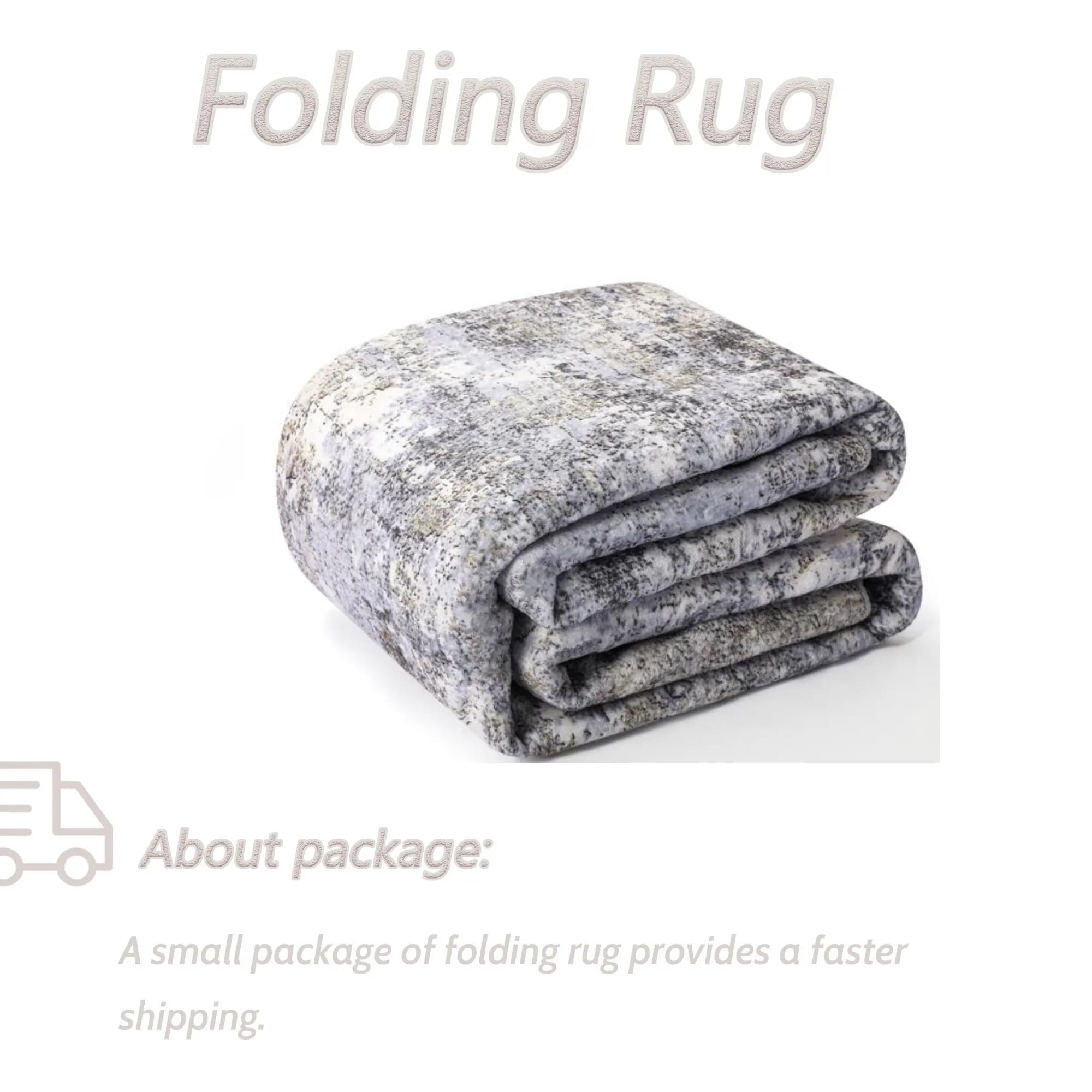 BERTHMEER 8'x10' Large Abstract Area Rugs for Living Room Bedroom Farmhouse Office non-slip Machine Washable, Blue Gray