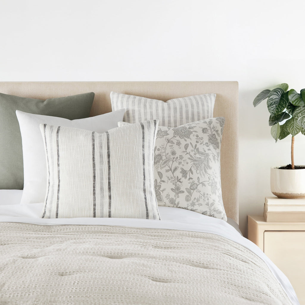 2-Pack Cotton Slub Decor Throw Pillows in Jacobean by Comfort Canopy