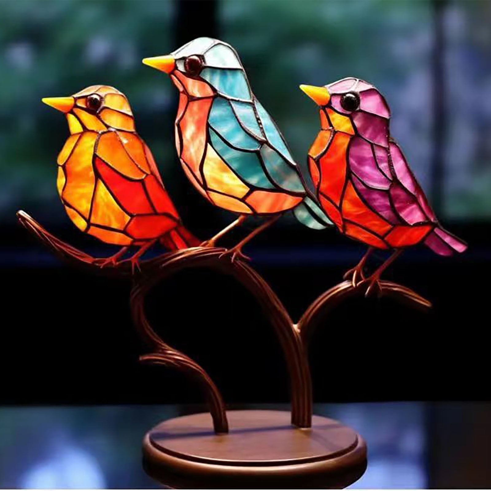 BadyminCSL Household Items on Clearance under $10 Colorful Bird Decorations, Home Decoration Decorations, Flower Bird Pendants, Bird Group Decorations